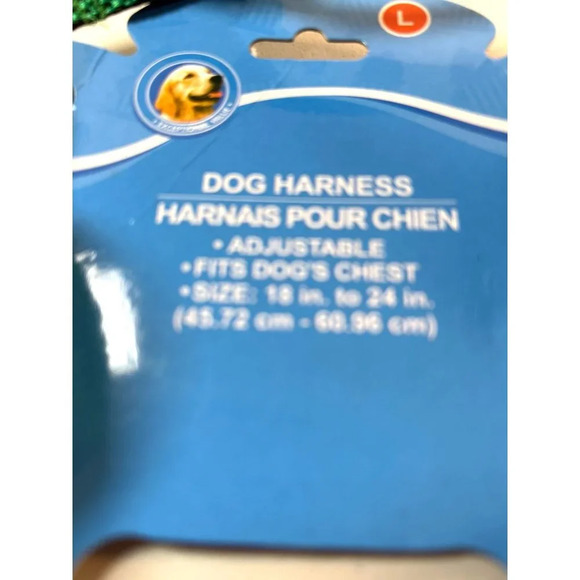 Greenbrier Dog Harness Adjustable Green/Black Size L New - Picture 2 of 5